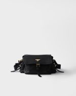 Medium Prada Explore nappa leather shoulder bag with flap